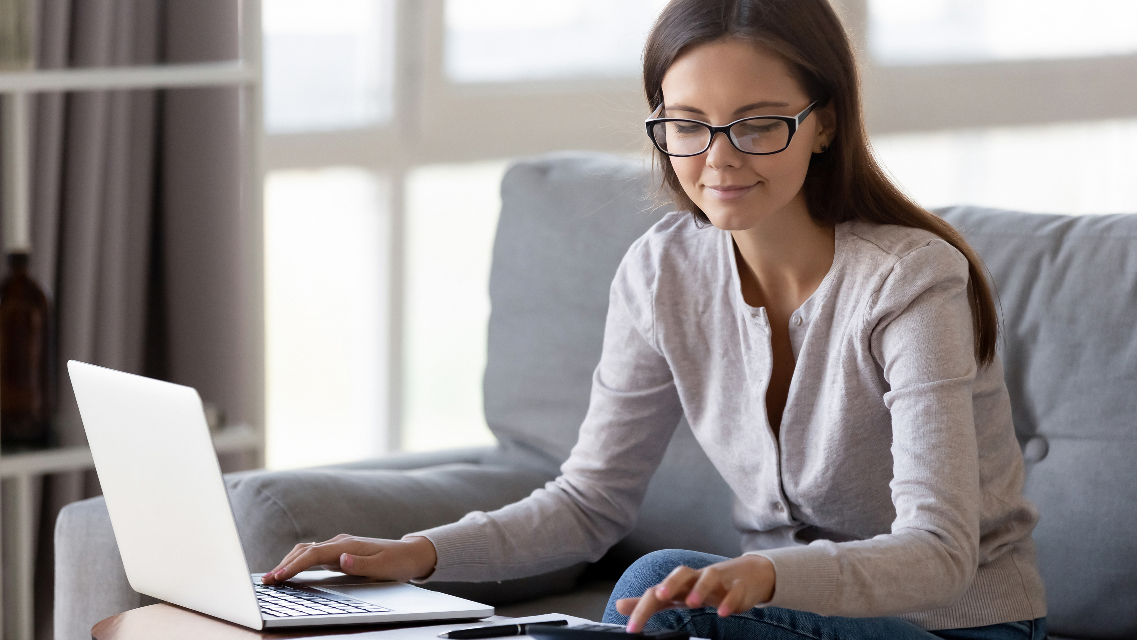 person working on laptop